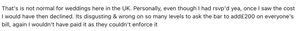 Reddit comment